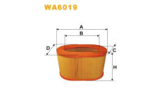 Vzduchový filtr WIX FILTERS WA6019