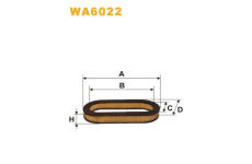Vzduchový filtr WIX FILTERS WA6022
