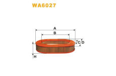 Vzduchový filtr WIX FILTERS WA6027