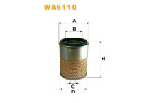 Vzduchový filtr WIX FILTERS WA6110