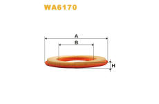 Vzduchový filtr WIX FILTERS WA6170