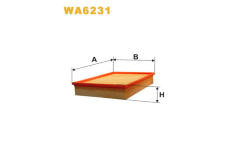Vzduchový filtr WIX FILTERS WA6231