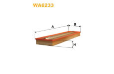 Vzduchový filtr WIX FILTERS WA6233