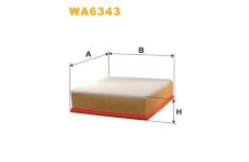 Vzduchový filtr WIX FILTERS WA6343
