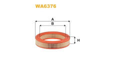 Vzduchový filtr WIX FILTERS WA6376