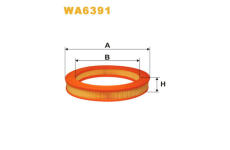 Vzduchový filtr WIX FILTERS WA6391