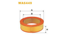 Vzduchový filtr WIX FILTERS WA6449