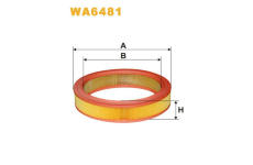 Vzduchový filtr WIX FILTERS WA6481