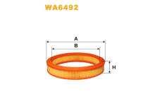 Vzduchový filtr WIX FILTERS WA6492