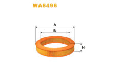 Vzduchový filtr WIX FILTERS WA6496