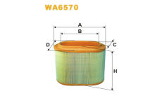 Vzduchový filtr WIX FILTERS WA6570