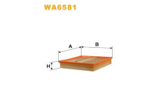 Vzduchový filtr WIX FILTERS WA6581