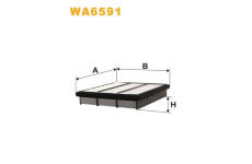 Vzduchový filtr WIX FILTERS WA6591