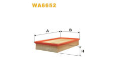 Vzduchový filtr WIX FILTERS WA6652