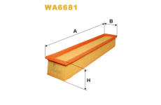 Vzduchový filtr WIX FILTERS WA6681