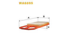 Vzduchový filtr WIX FILTERS WA6695