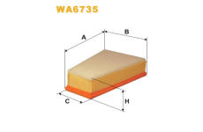 Vzduchový filtr WIX FILTERS WA6735