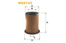 Vzduchový filtr WIX FILTERS WA6743