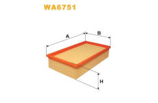 Vzduchový filtr WIX FILTERS WA6751