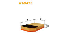 Vzduchový filtr WIX FILTERS WA9476