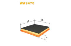 Vzduchový filtr WIX FILTERS WA9478