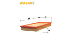 Vzduchový filtr WIX FILTERS WA9493