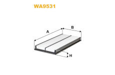 Vzduchový filtr WIX FILTERS WA9531