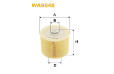 Vzduchový filtr WIX FILTERS WA9548