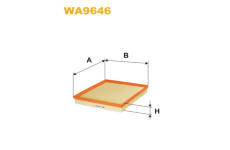Vzduchový filtr WIX FILTERS WA9646