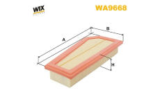 Vzduchový filtr WIX FILTERS WA9668