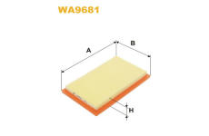 Vzduchový filtr WIX FILTERS WA9681