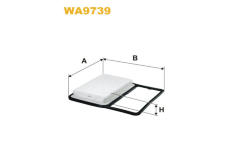 Vzduchový filtr WIX FILTERS WA9739