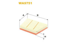 Vzduchový filtr WIX FILTERS WA9751