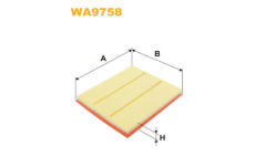 Vzduchový filtr WIX FILTERS WA9758