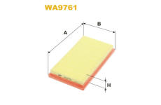 Vzduchový filtr WIX FILTERS WA9761