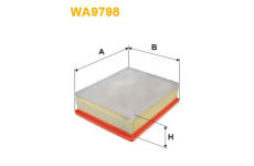 Vzduchový filtr WIX FILTERS WA9798