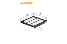 Vzduchový filtr WIX FILTERS WA9807