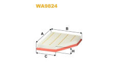 Vzduchový filtr WIX FILTERS WA9824