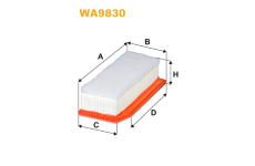Vzduchový filtr WIX FILTERS WA9830