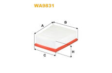 Vzduchový filtr WIX FILTERS WA9831