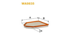 Vzduchový filtr WIX FILTERS WA9835