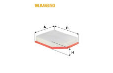 Vzduchový filtr WIX FILTERS WA9850