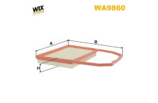 Vzduchový filtr WIX FILTERS WA9860