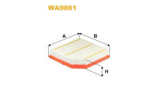 Vzduchový filtr WIX FILTERS WA9861