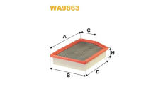 Vzduchový filtr WIX FILTERS WA9863