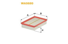 Vzduchový filtr WIX FILTERS WA9880