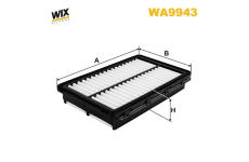 Vzduchový filtr WIX FILTERS WA9943