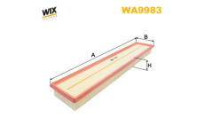 Vzduchový filtr WIX FILTERS WA9983