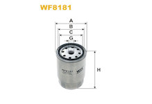 Palivový filtr WIX FILTERS WF8181