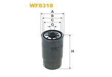 palivovy filtr WIX FILTERS WF8318